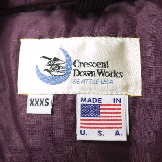 Crescent Down Works ナイロン グース ダウン ベスト XXXS