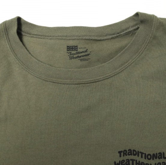 Traditional Weatherwear WAVE LOGO コットン Tシャツ