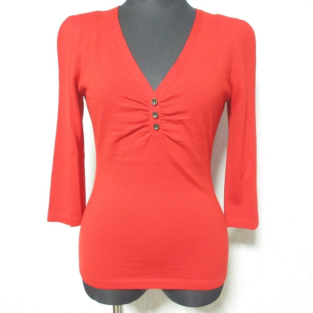 FOXEY BOUTIQUE Vネック ニット トップ