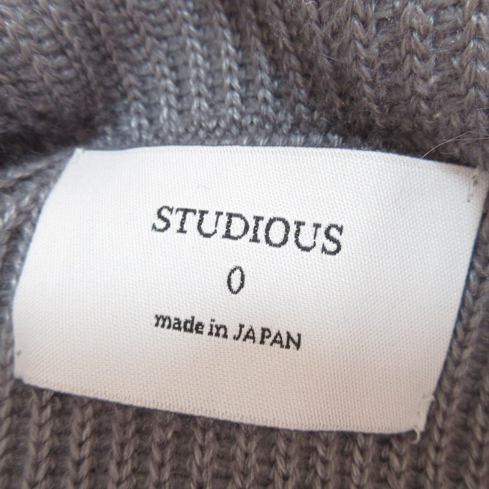 STUDIOUS ベルト付きカーディガン