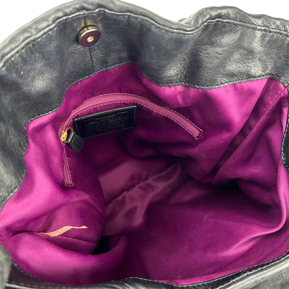 コーチ レザー トート バッグ マディソン ギャザー ツイスト