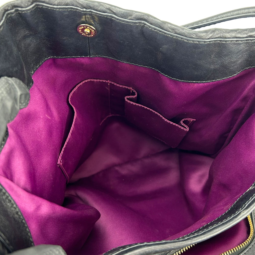 コーチ レザー トート バッグ マディソン ギャザー ツイスト