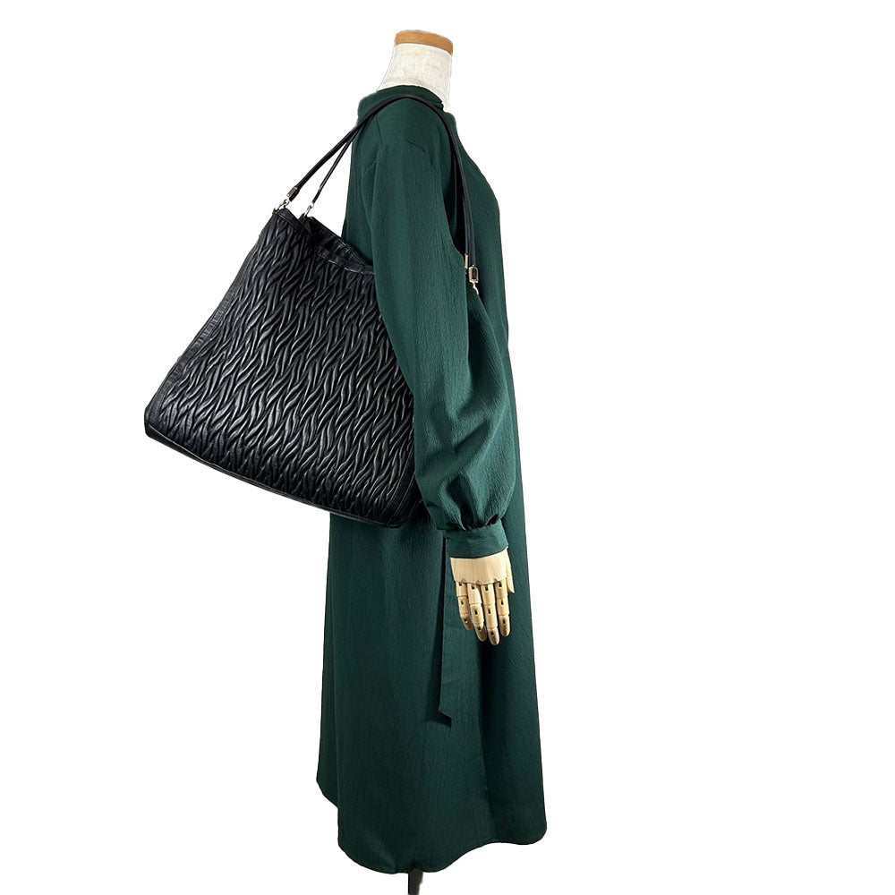 コーチ レザー トート バッグ マディソン ギャザー ツイスト