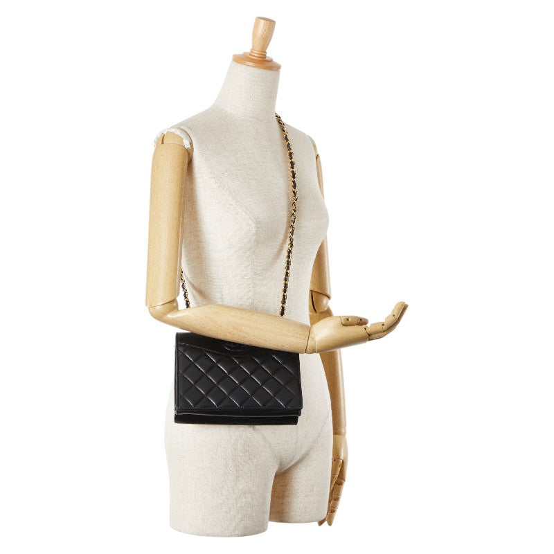 シャネル ココマーク マトラッセ ラムスキン ショルダーバッグ