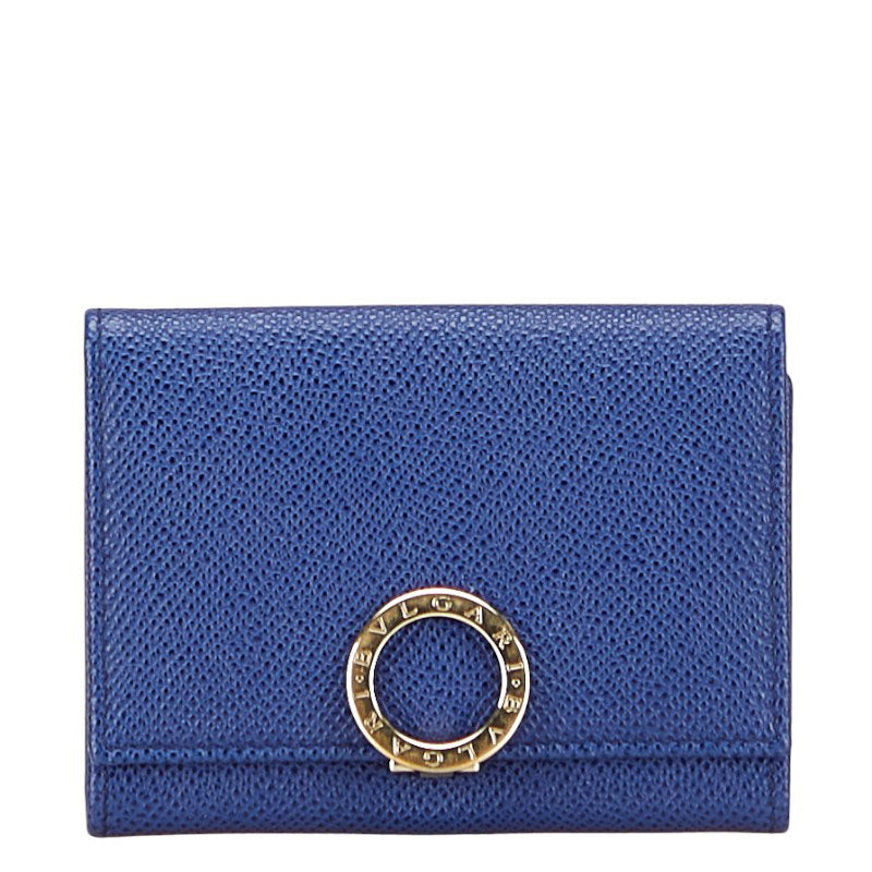 ブルガリ ロゴ クリップ レザー カード ケース