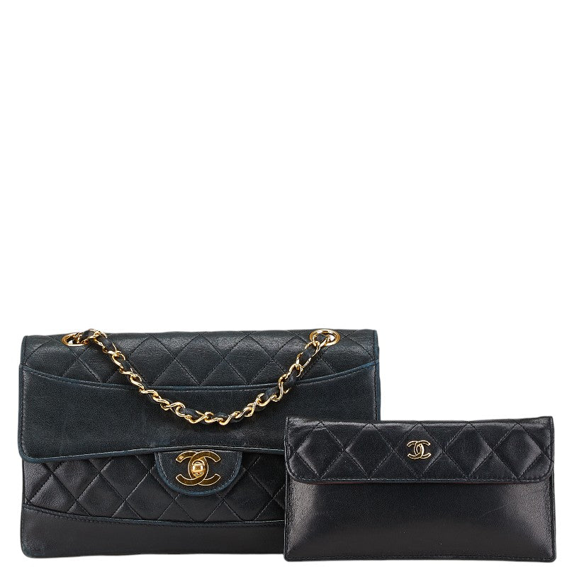 シャネル ココマーク マトラッセ ラムスキン ショルダーバッグ