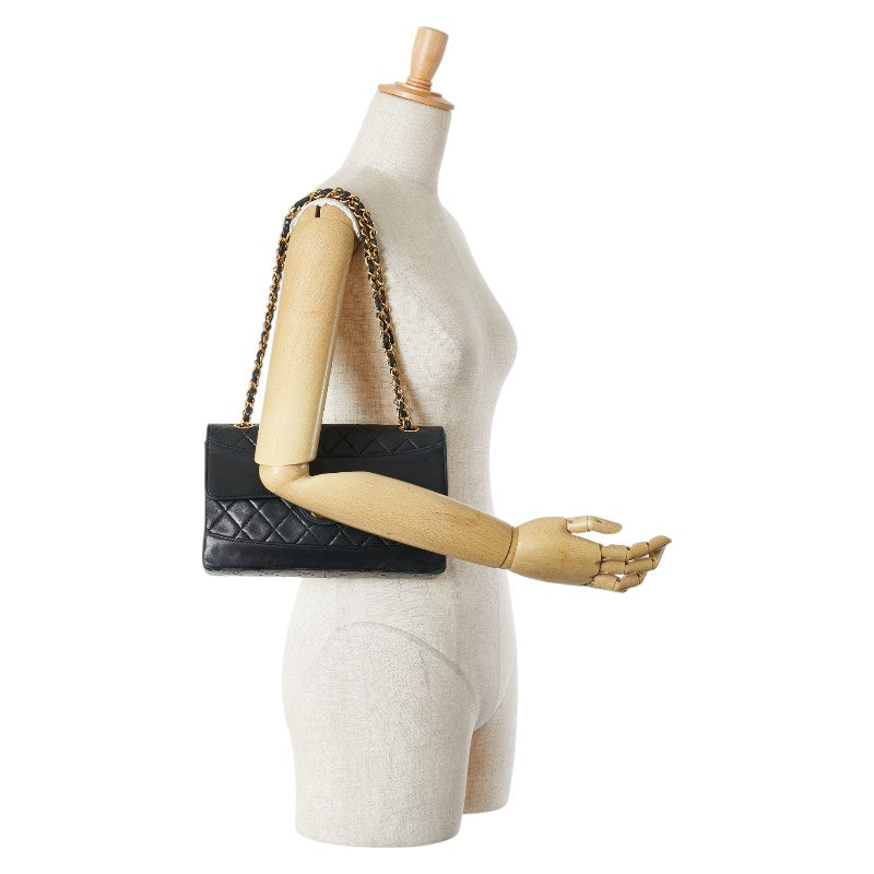 シャネル ココマーク マトラッセ ラムスキン ショルダーバッグ