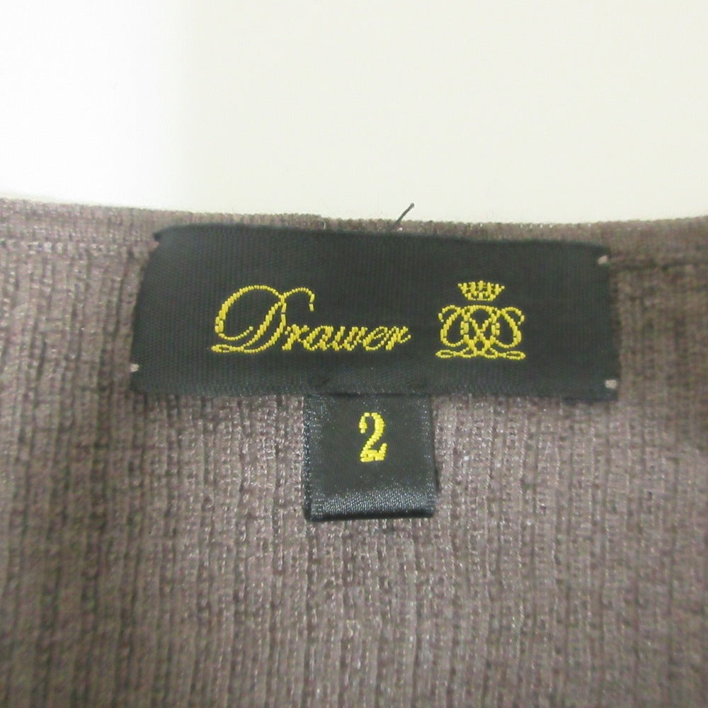 Drawer カシミヤシルク半袖ニット