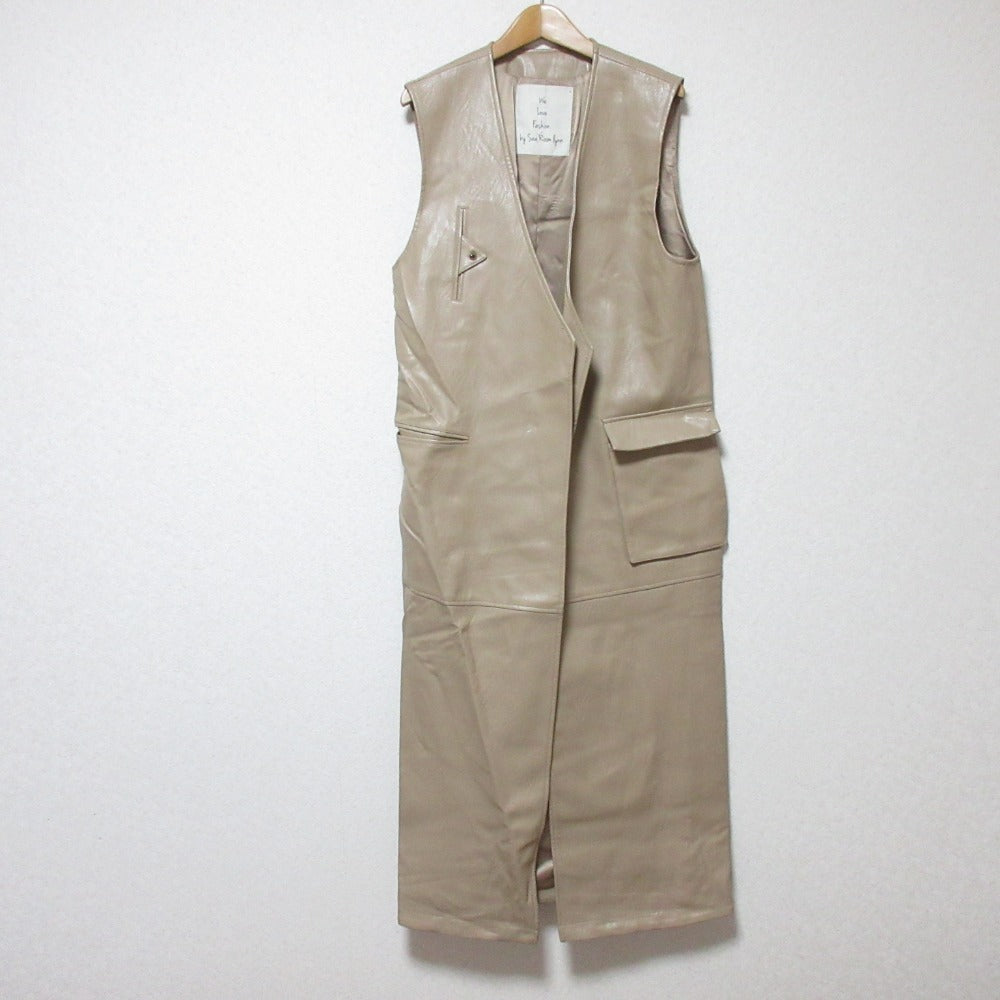 SeaRoomlynn エコレザー ノースリーブロングコート