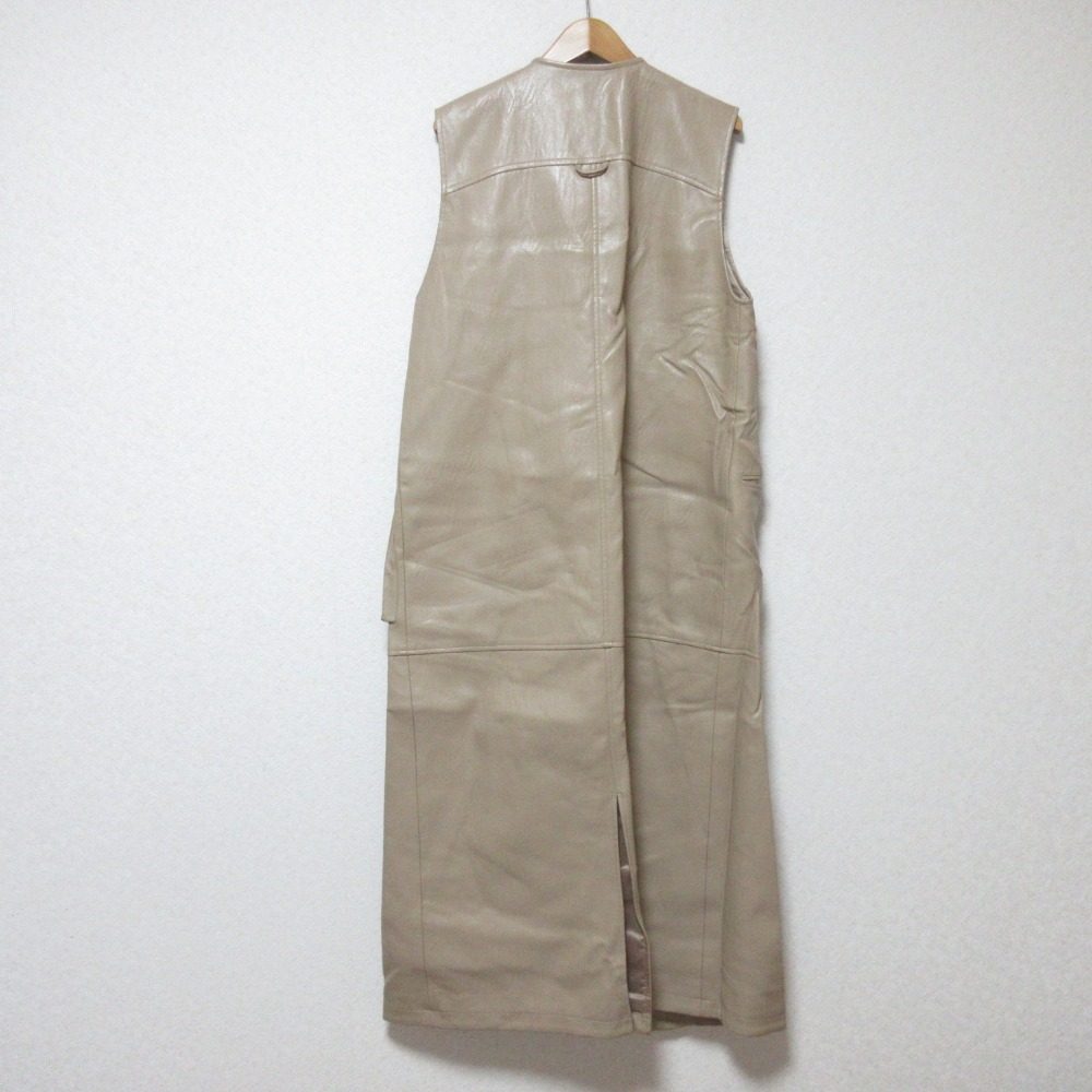 SeaRoomlynn エコレザー ノースリーブロングコート
