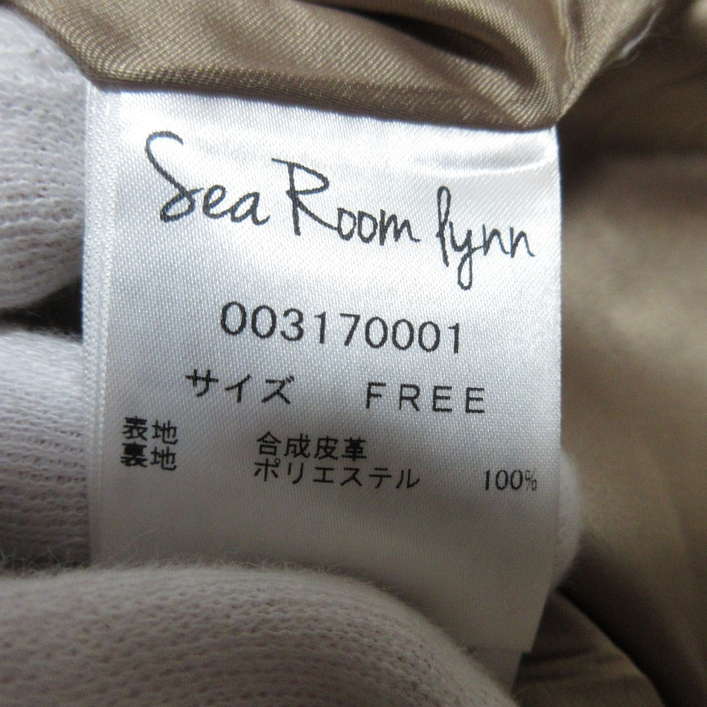 SeaRoomlynn エコレザー ノースリーブロングコート