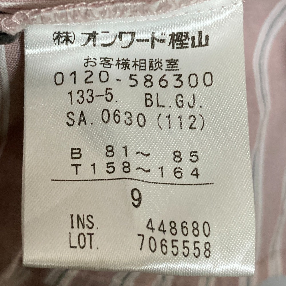 ジェイプレス 綿キュプラコードストライプブラウス