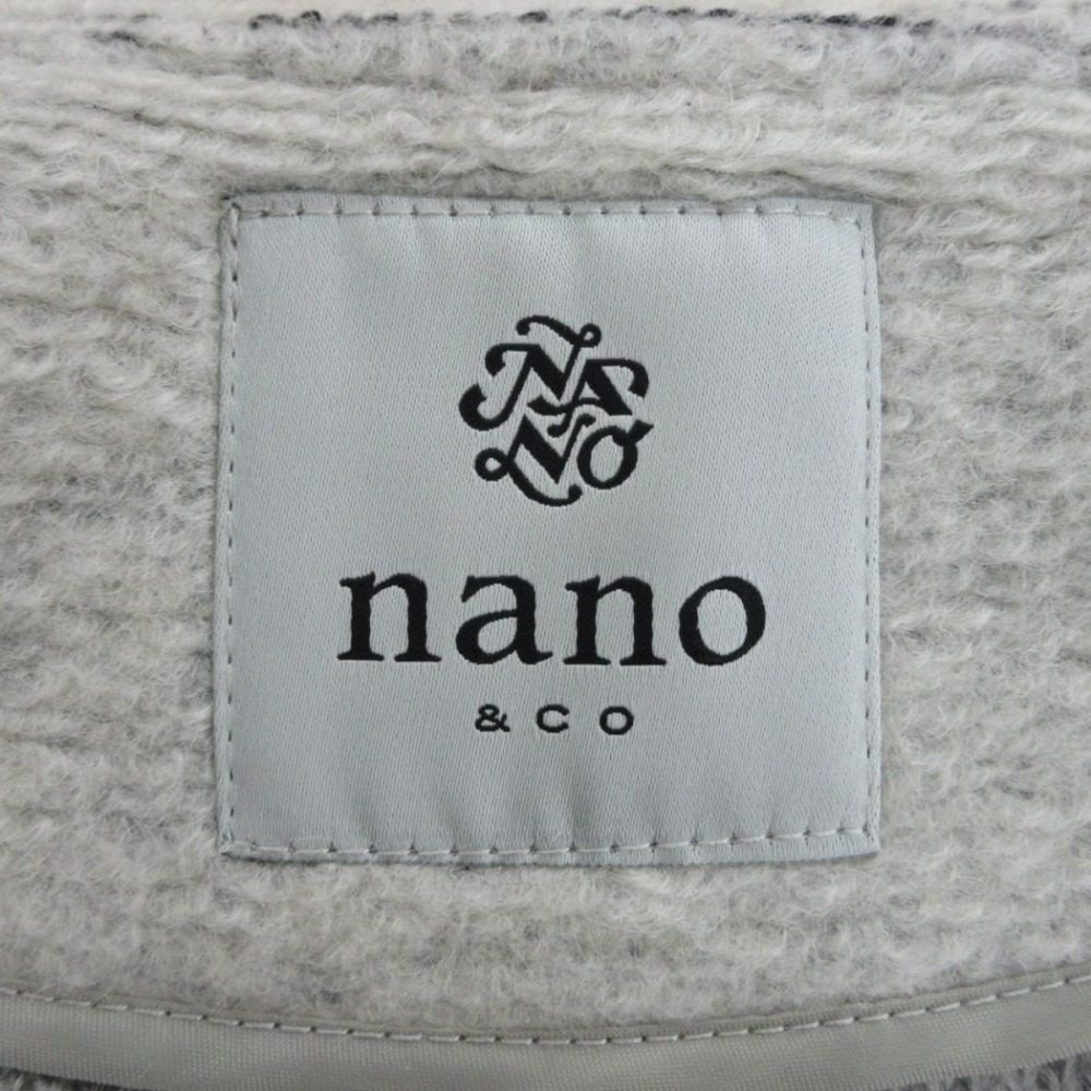 ナノ ユニバース nano&co ウール ブレンド ロング コート