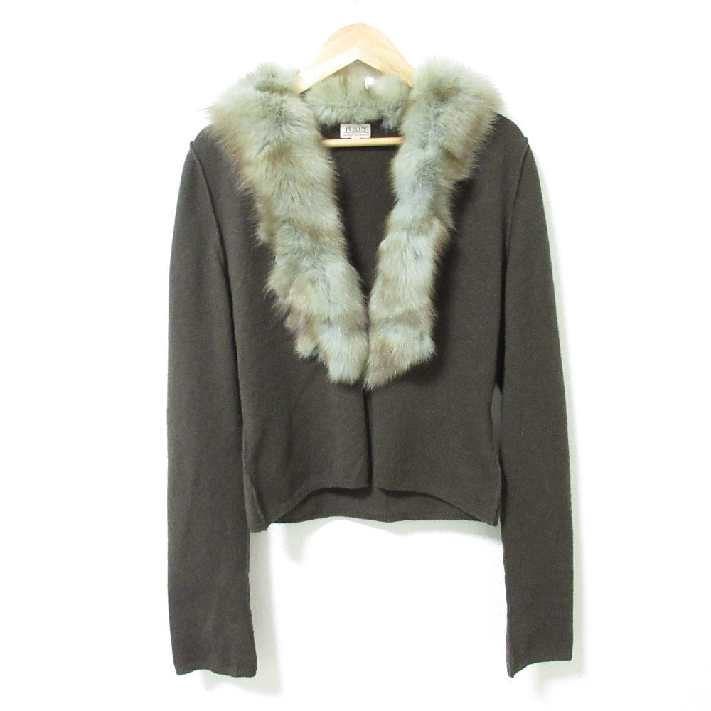 FOXEY BOUTIQUE Vネック カシミヤ カーディガン