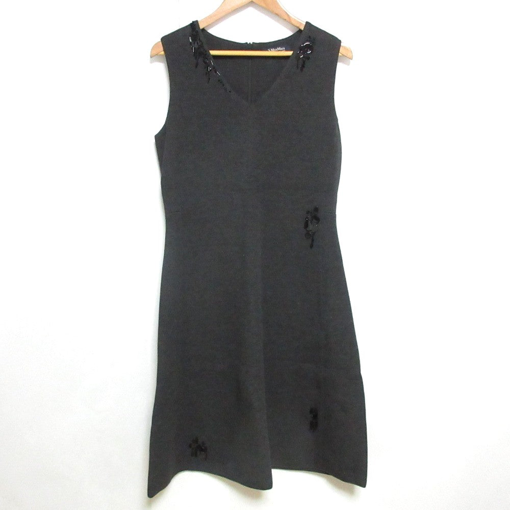 S' Max Mara ビーズ 装飾 ストレッチ ドレス