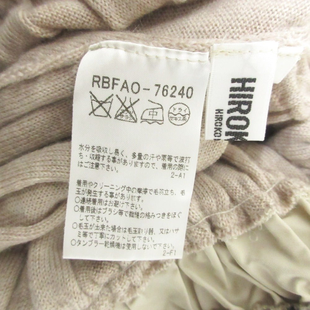ヒロコ ビス フレア ヘム リブ ニット ドレス