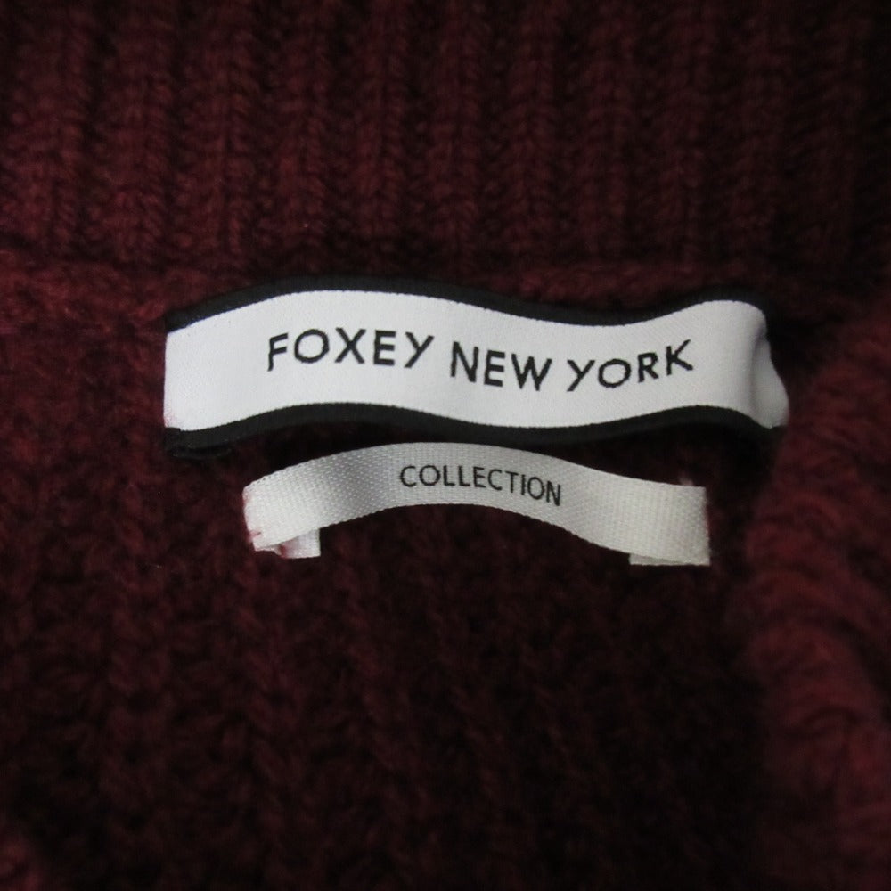 FOXEY NEW YORK オータム パフ ニット トップ セーター