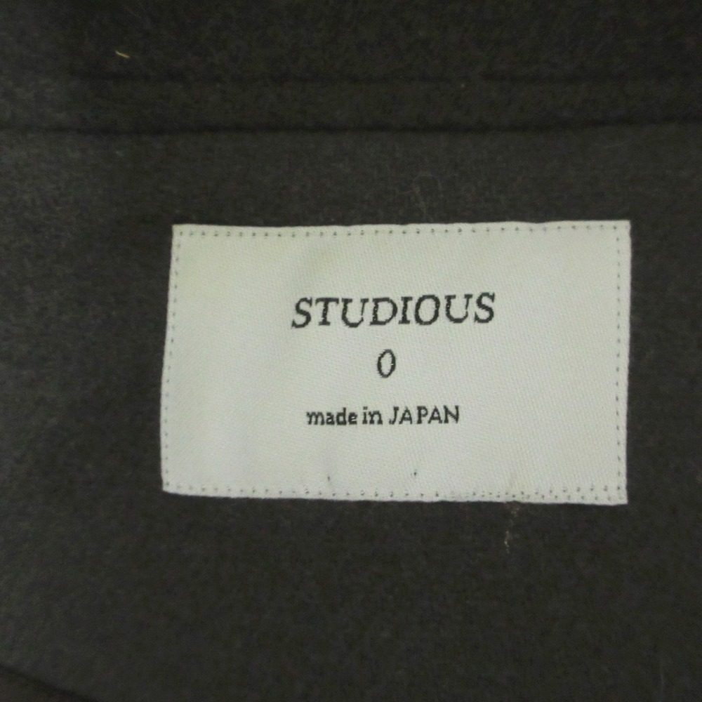 STUDIOUS オープン フロント ベルト コート