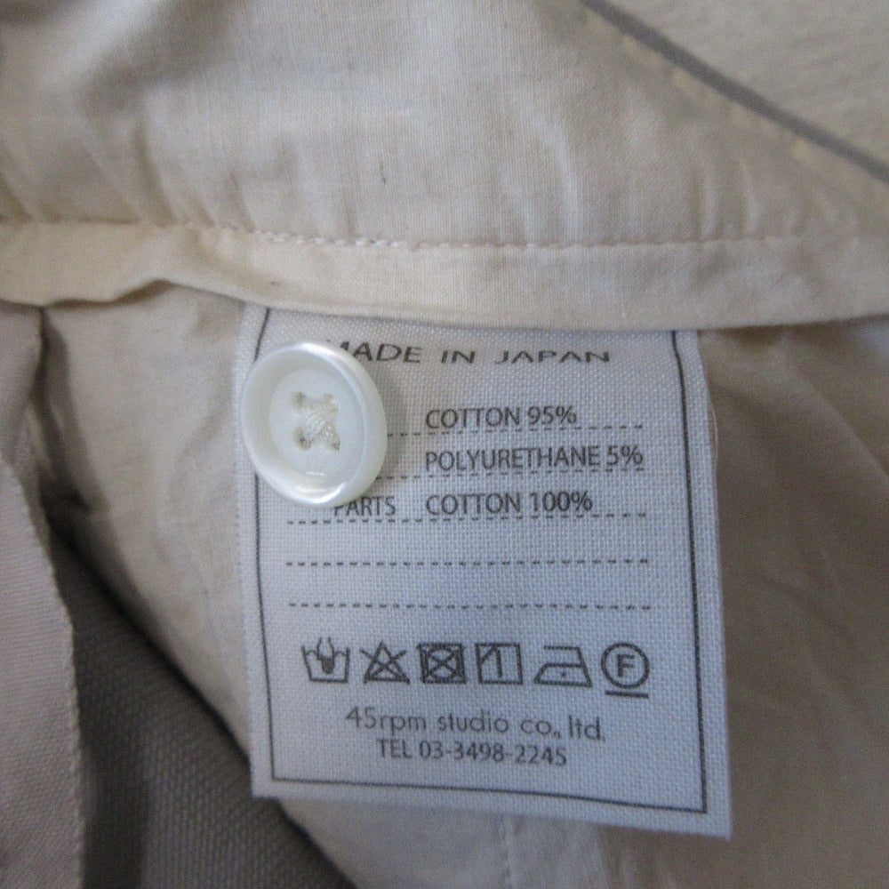 45R ブラッシュド ストレッチ テーパード パンツ