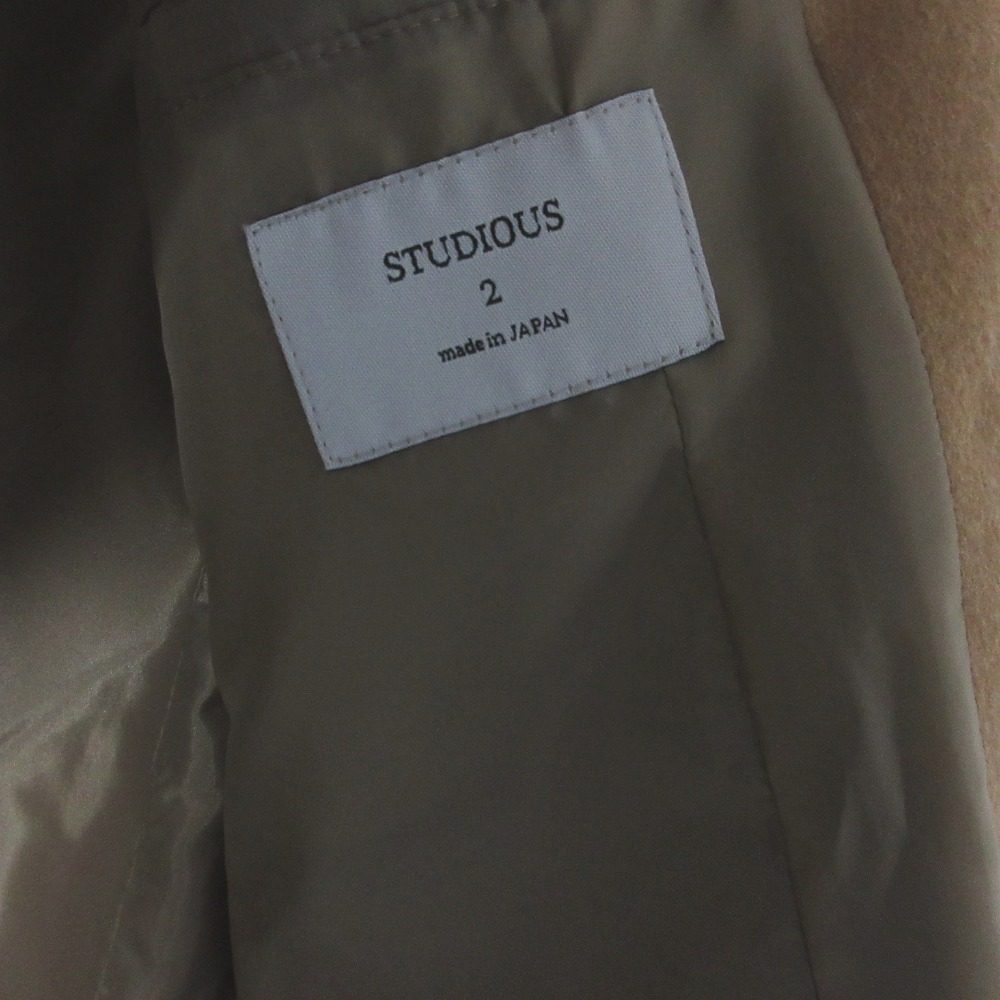 STUDIOUS チェスター コート ウール ブレンド コート