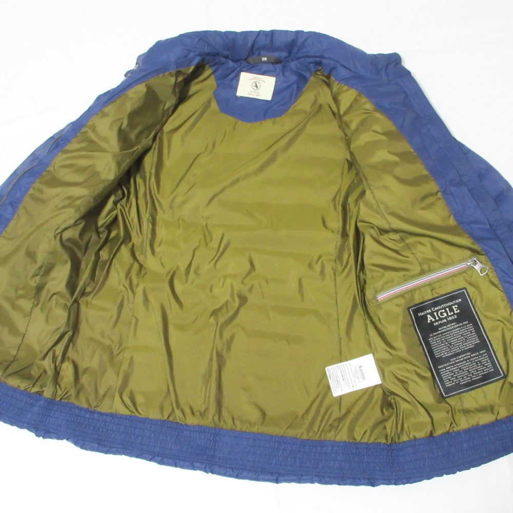 Aigle ナイロン ショートダウン ジャケット