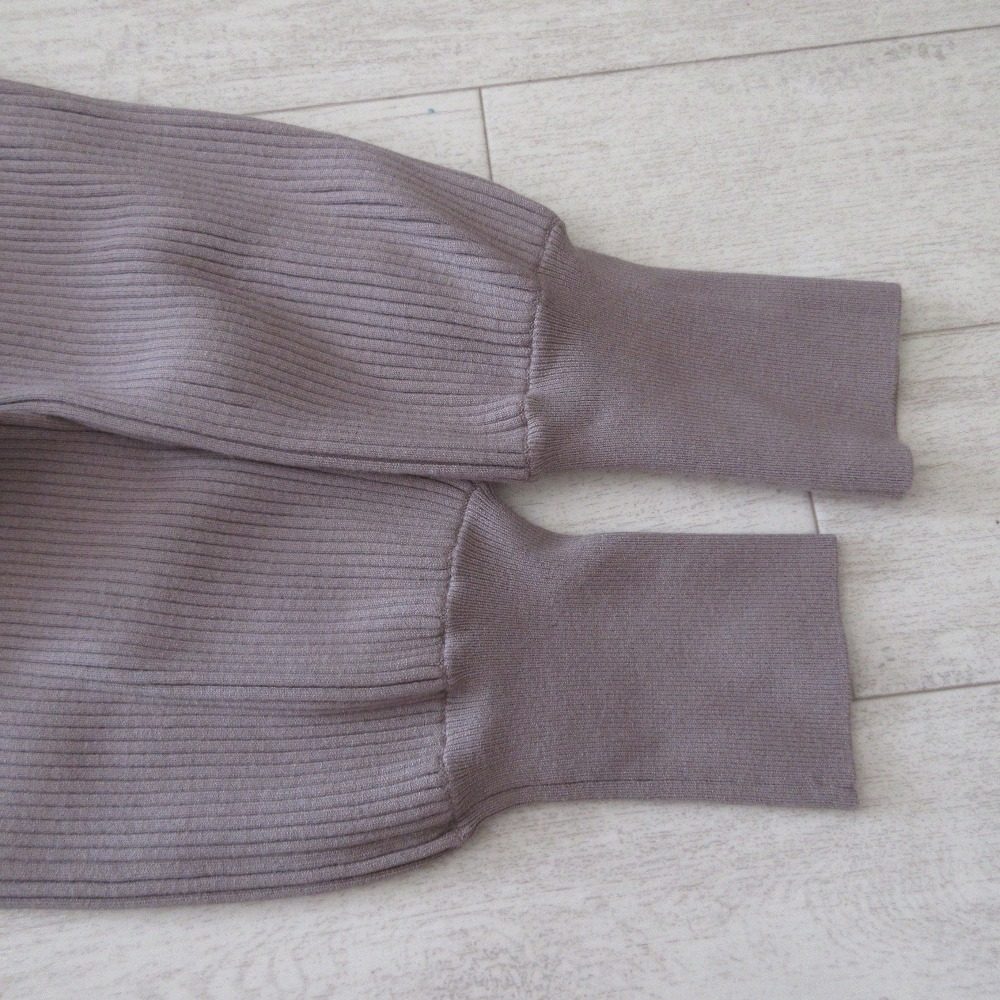 emmi atelier ニット ドッキング ロング ドレス