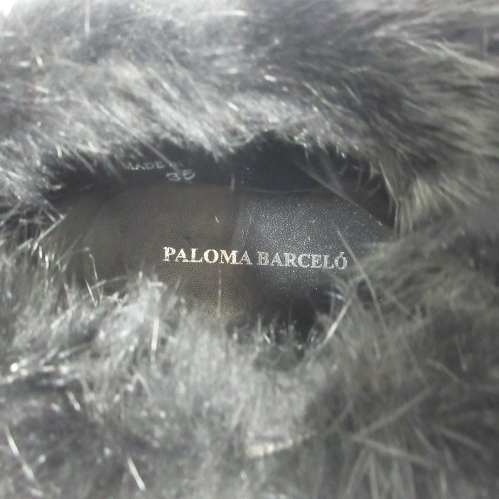 パロマ バルセロ ラビット ファー ショート ブーツ