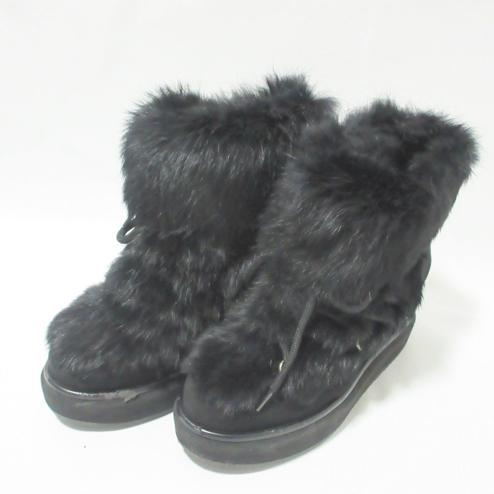 パロマ バルセロ ラビット ファー ショート ブーツ