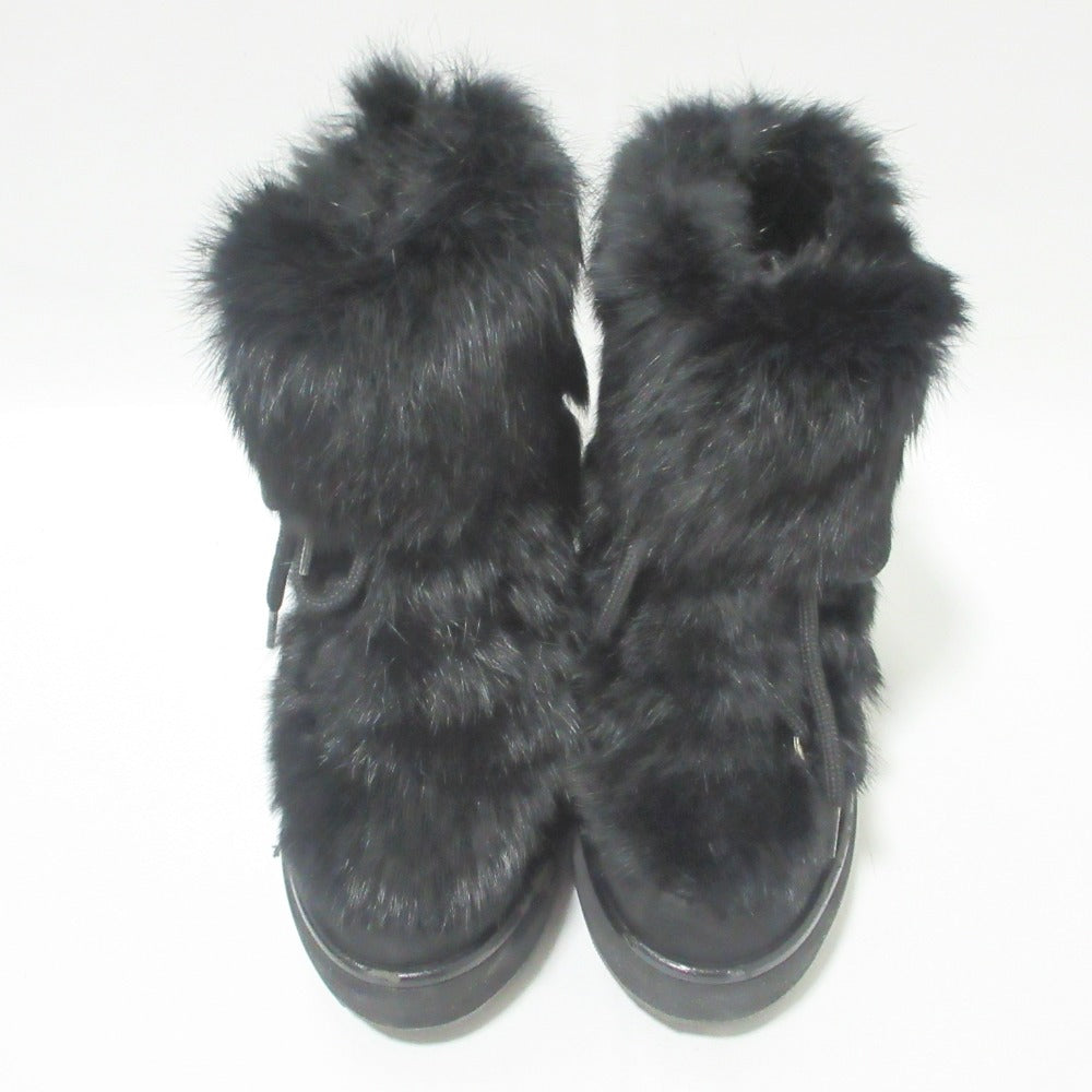 パロマ バルセロ ラビット ファー ショート ブーツ