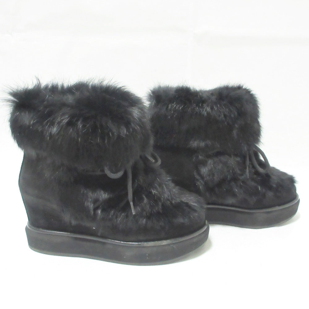 パロマ バルセロ ラビット ファー ショート ブーツ