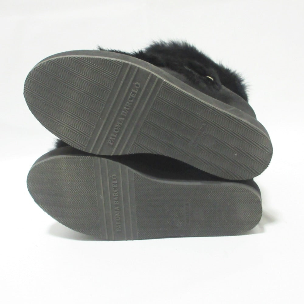 パロマ バルセロ ラビット ファー ショート ブーツ