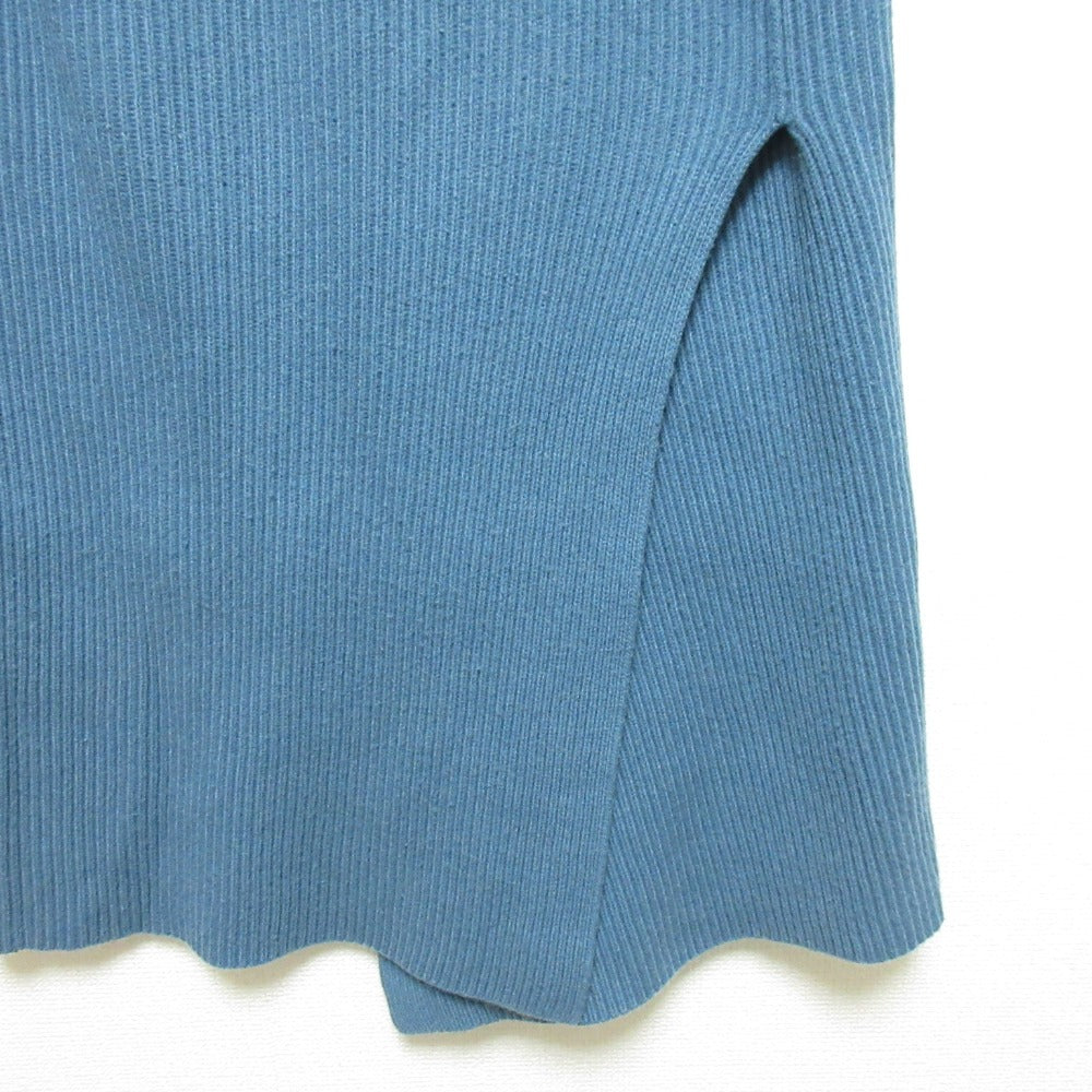 Drawer 9G リブ カシミヤ ブレンド ミディ スカート