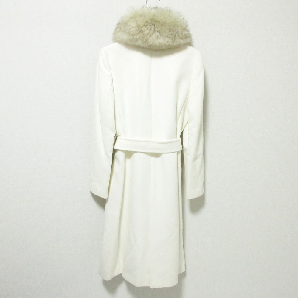 INED Saga Furs フォックス ファー アンゴラ ウール コート