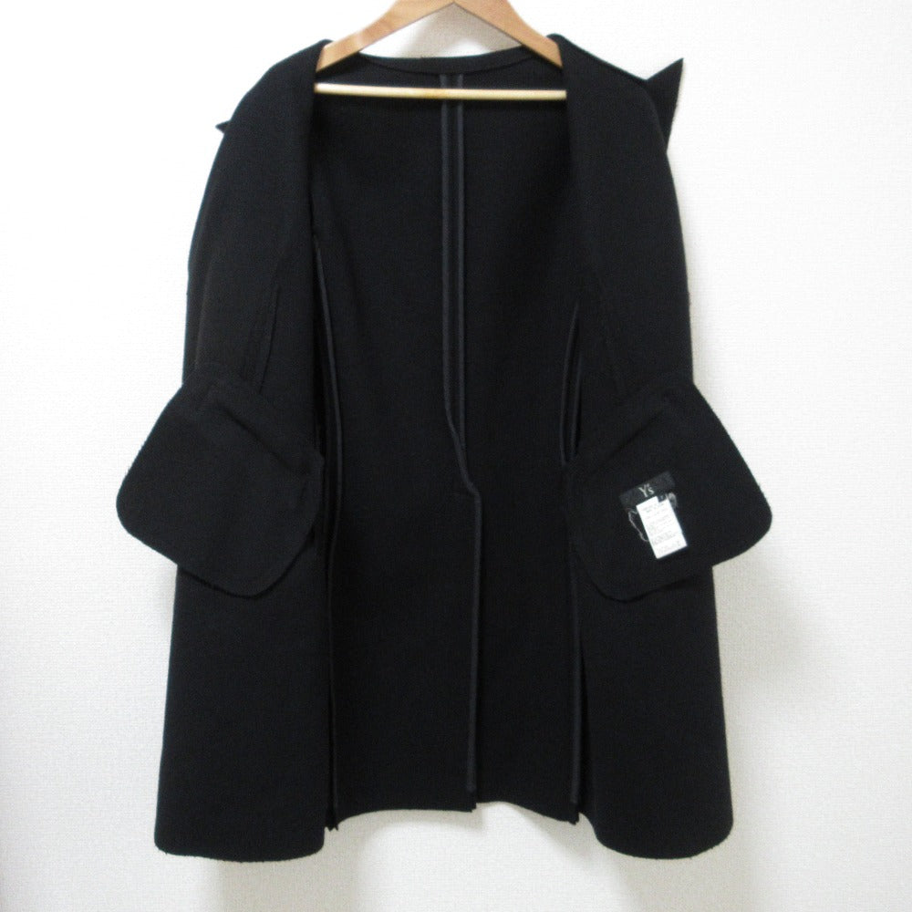 Y's カットオフ ウール ロング ジャケット