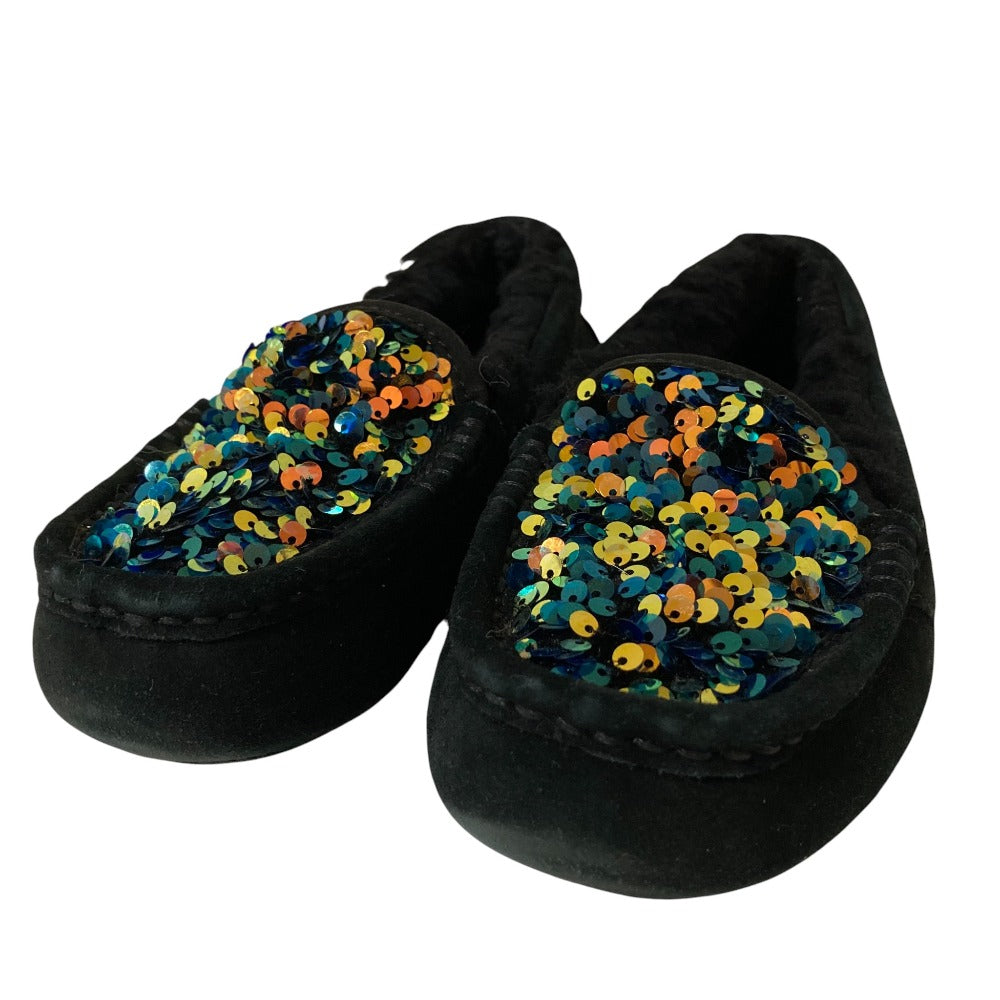 アグ ANSLEY STELLAR SEQUIN ムートンローファー
