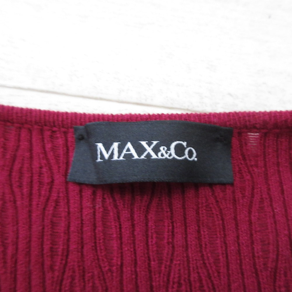 MAX&Co. ゴートレザー ショートカーディガン