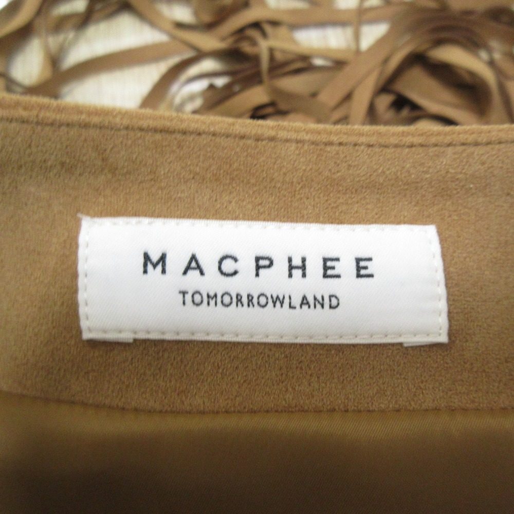 MACPHEE スエード ライク ドレス