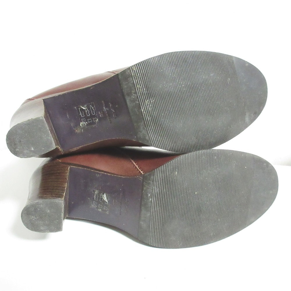 A.P.C. ラウンド トゥ レザー ミッド ブーツ