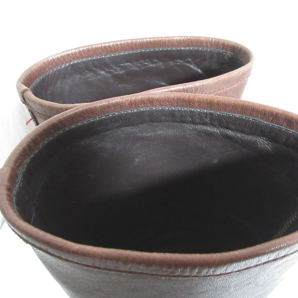 A.P.C. ラウンド トゥ レザー ミッド ブーツ