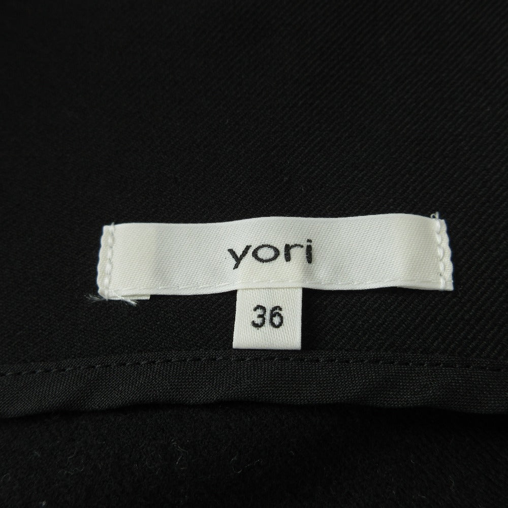 yori Vネック リボン サロペット ストレッチ オールインワン