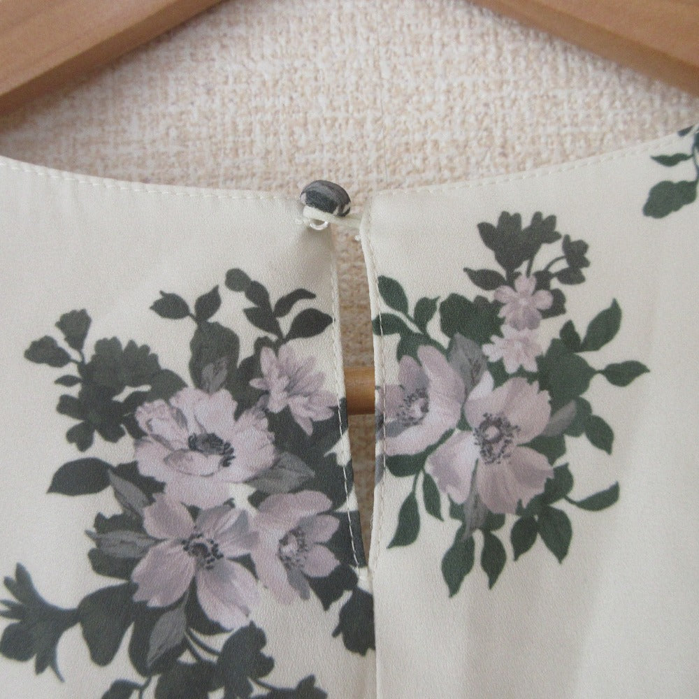 NATURAL BEAUTY BASIC プリント ロング ドレス