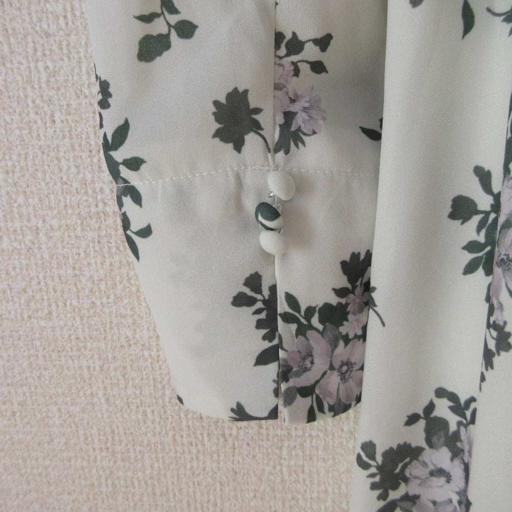 NATURAL BEAUTY BASIC プリント ロング ドレス