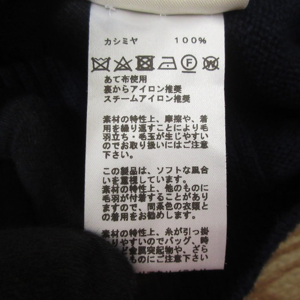 エルメス カシミヤ ショートスリーブリブニットセーター36