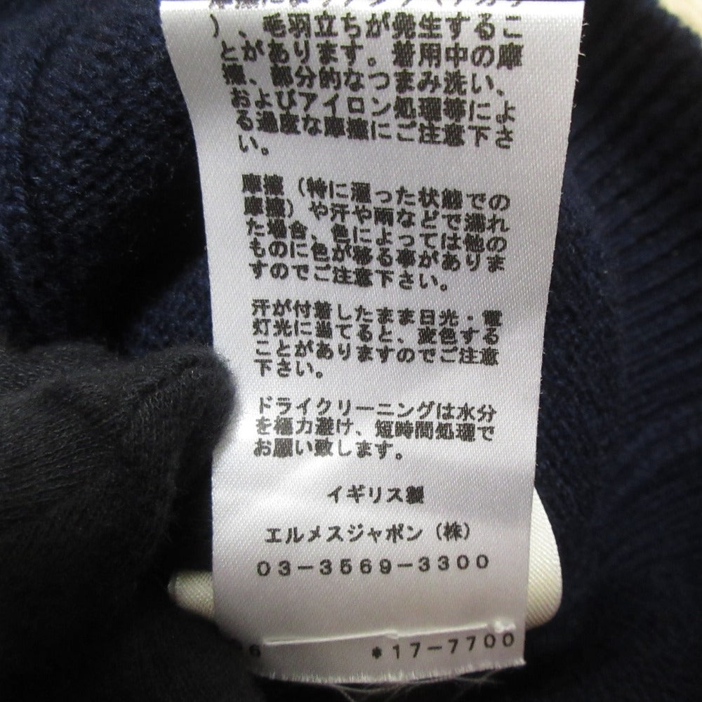 エルメス カシミヤ ショートスリーブリブニットセーター36