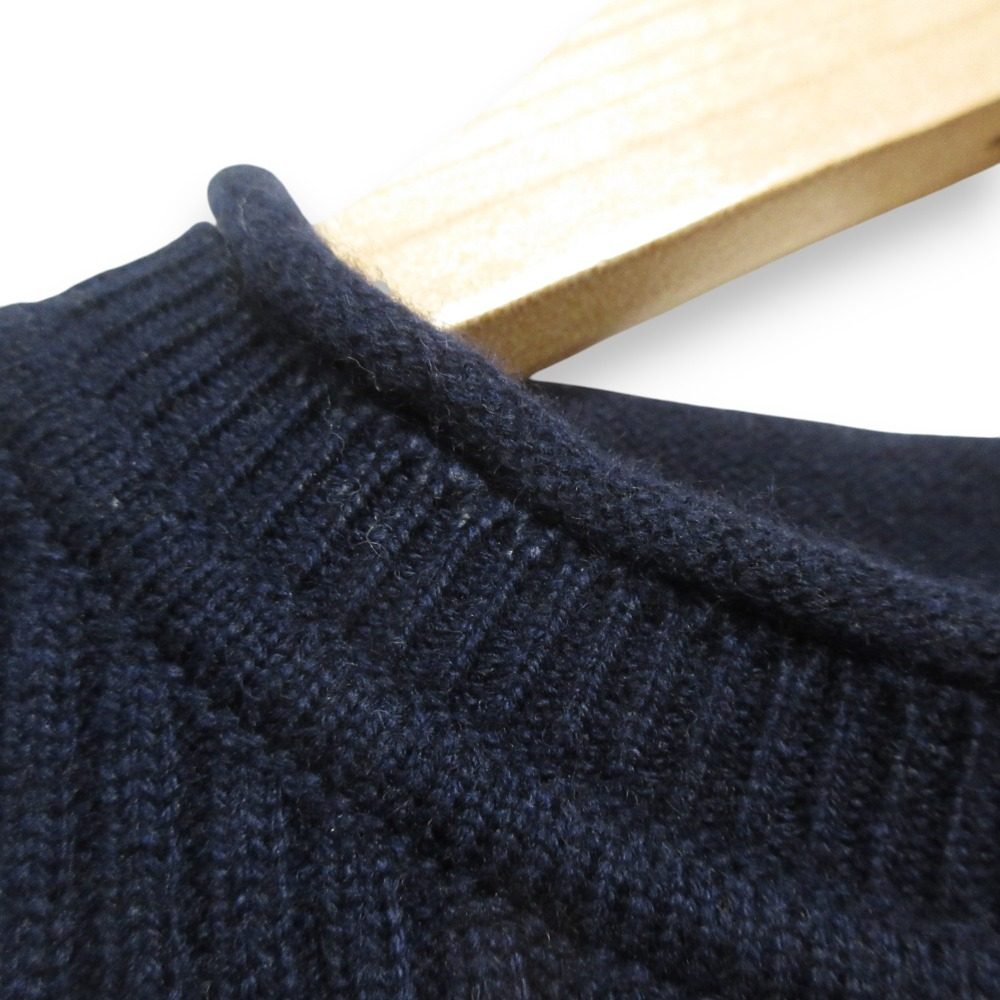 エルメス カシミヤ ショートスリーブリブニットセーター36