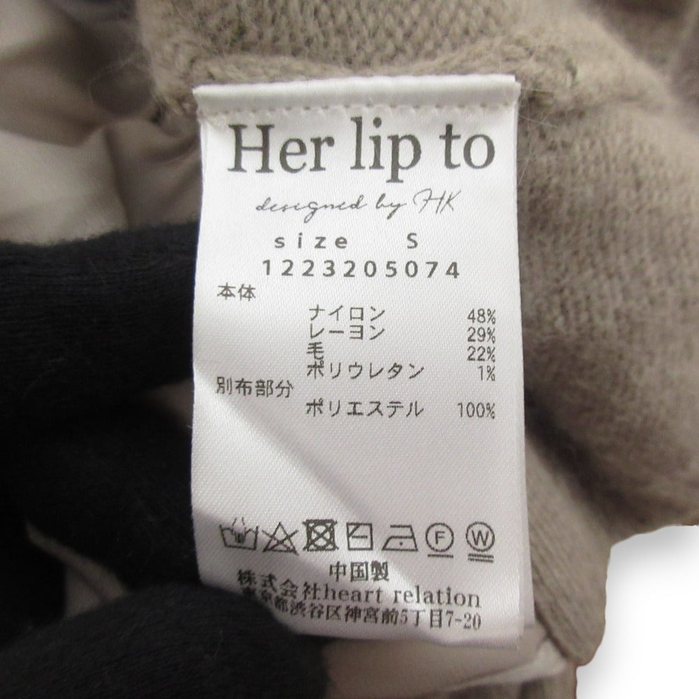 Herlipto バック リボン ウール ブレンド ニット 2way セット