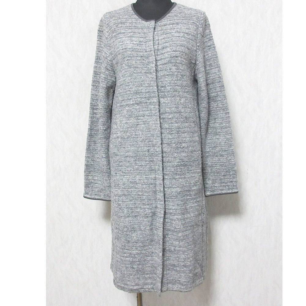 グリーン レーベル リラクシング ノーカラー ニット コート