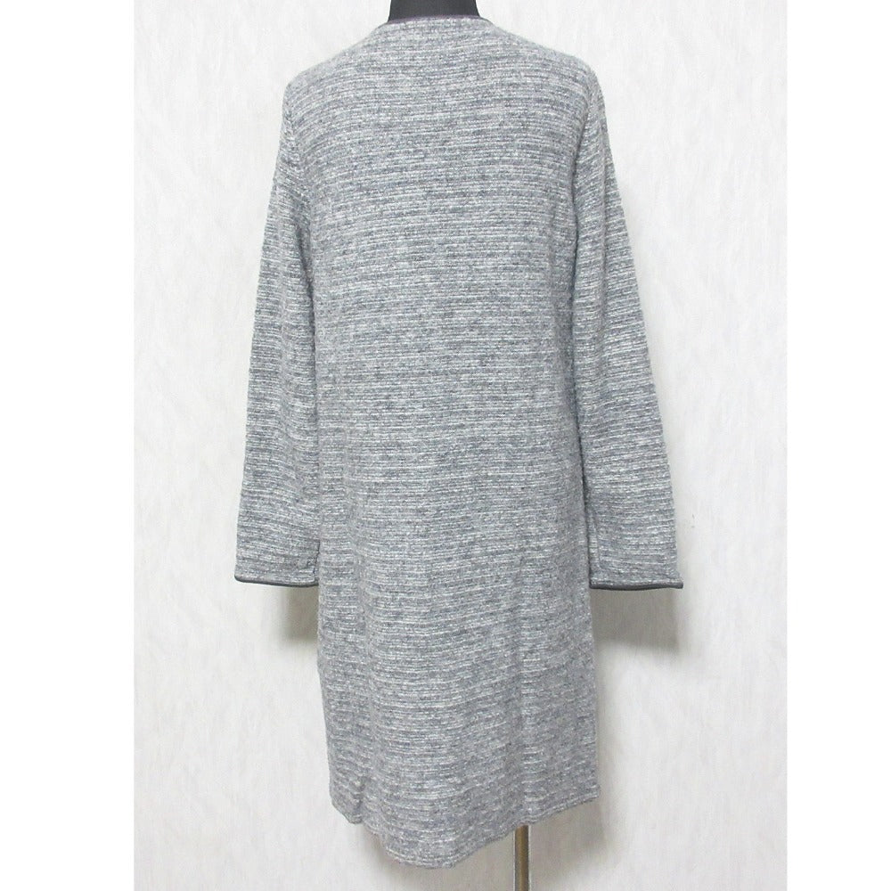 グリーン レーベル リラクシング ノーカラー ニット コート