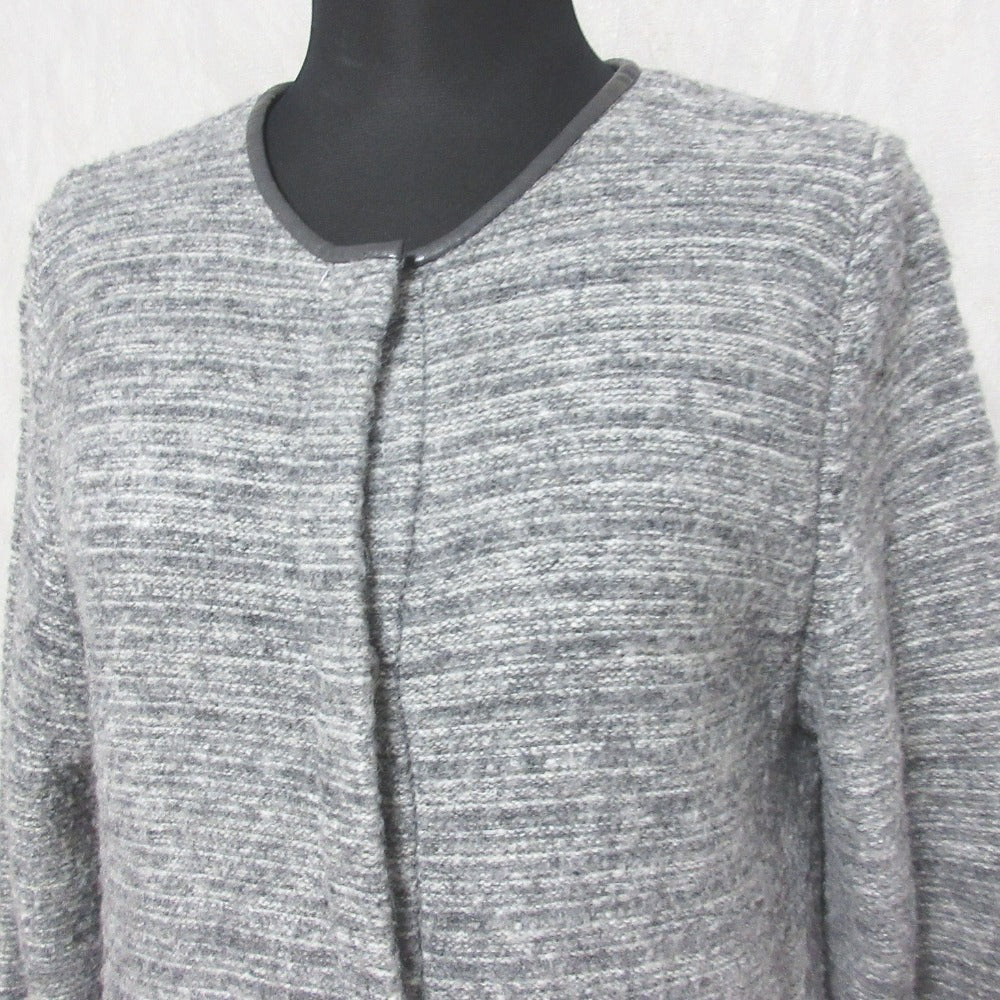 グリーン レーベル リラクシング ノーカラー ニット コート