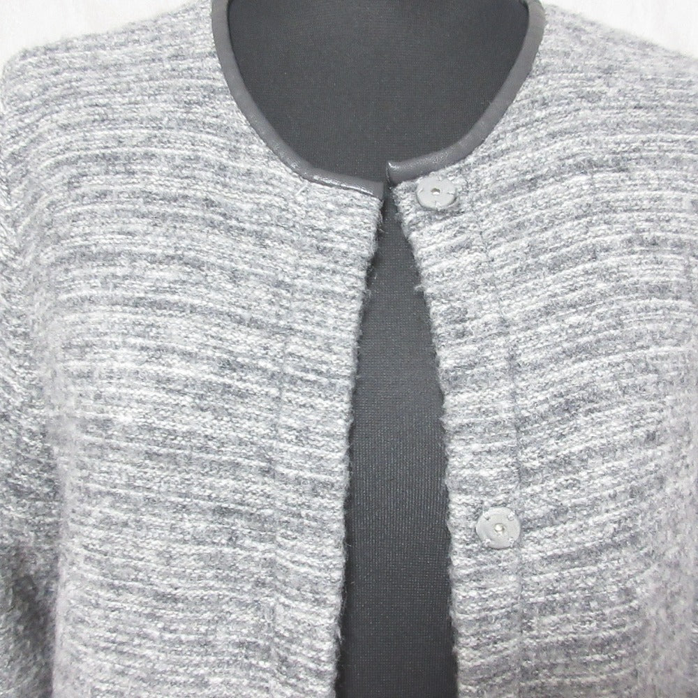 グリーン レーベル リラクシング ノーカラー ニット コート